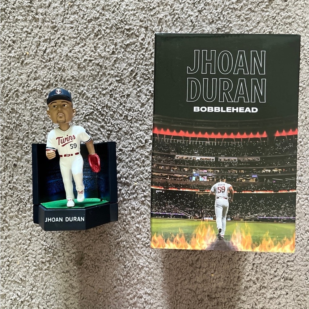 NIB Jhoan Duran Minnesota Twins bobblehead lights up and plays walk out song